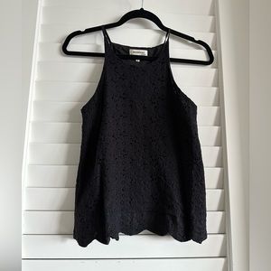 Black Lace Halter Cami Top